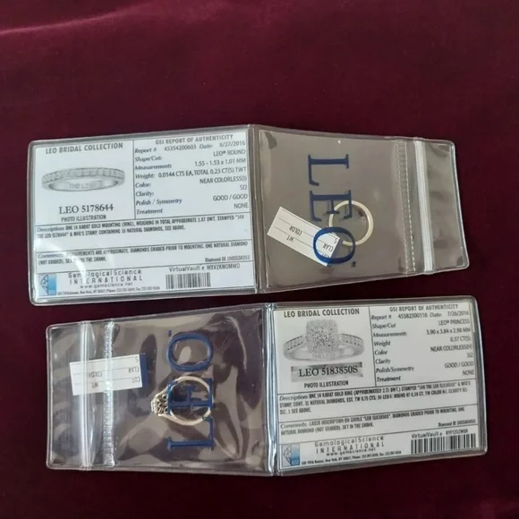 The Leo Diamond 1ctw Natural Diamond 14K Gold Engagement Ring & Band Set Sz7.5 - Picture 4 of 16